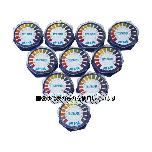 トラスコ中山  Ph試験紙 ロールタイプ 7mm×5M Ph1〜14 徳用10個タイプ TPHR-1...