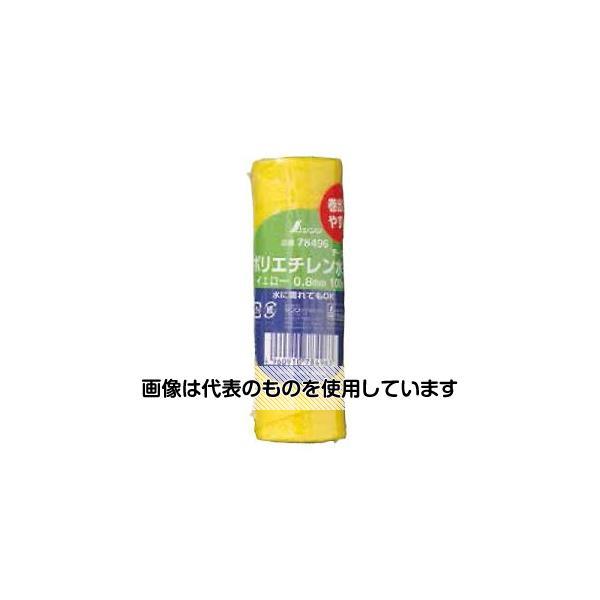 シンワ測定  ポリエチレン水糸チーズ巻 太0.8mm 100m 黄 78496 入数：1個