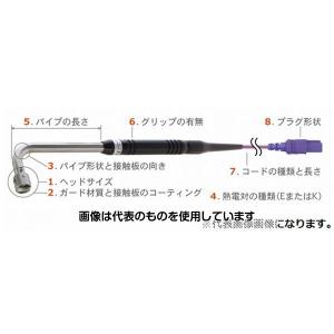 安立計器  静止表面用温度センサ A形シリーズ φ15mm 90°(エルボ使用) ミニプラグ(熱電対同種金属) 300mm Kタイプ A-214K-03-1-TC1-ANP 入数：1本｜ファーストヤフー店