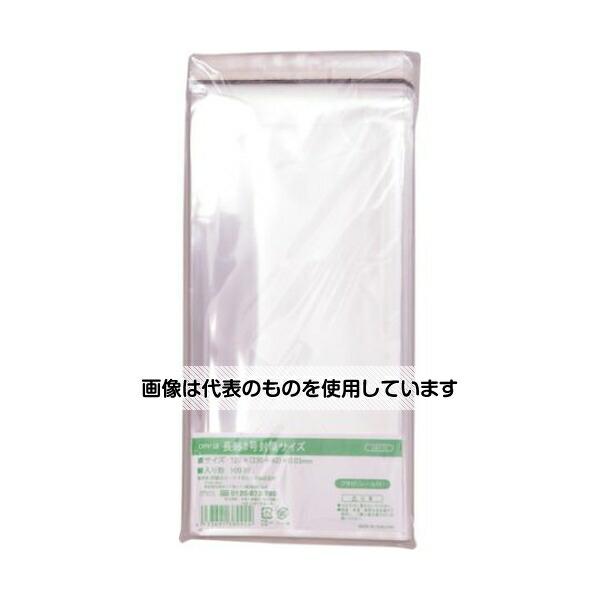 伊藤忠リーテイルリンク  OPP袋フタ付シール付き長形3号封筒サイズ1袋(100枚入) OBT-5 ...