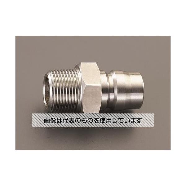 エスコ EA140AG-2 R 1/4 雄ねじプラグ(中圧用/ステンレス製)