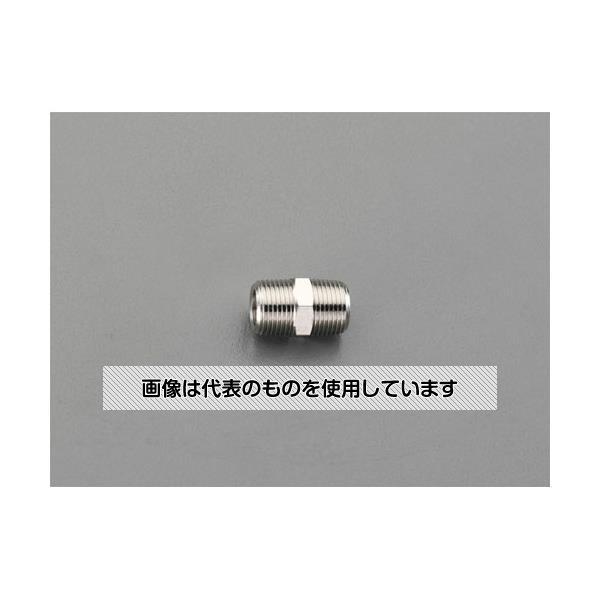 エスコ EA141CD-102 R 1/4xR 1/4 ニップル(真鍮製)
