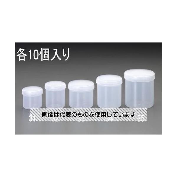 エスコ EA508AM-34B φ83x 99mm/310ml 広口ポリ容器(10個)