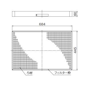 DAIKIN(ダイキン) 純正別売品 高性能フィルター KAF502B160 オーケー