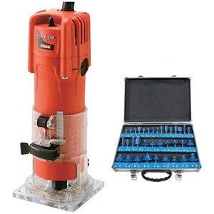 藤原産業 E-Value トリマー 450W EWT-450N【35本組トリマビット付