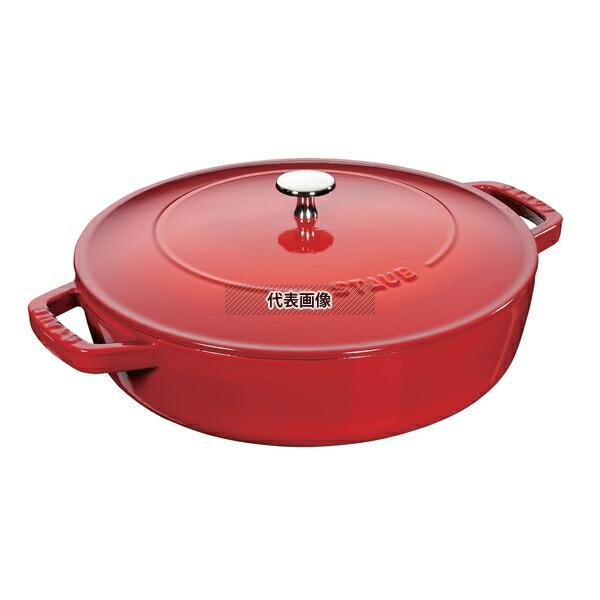 STAUB(ストウブ) ブレイザーソテーパン 28cm チェリー 40511-474 3.7L 底径...