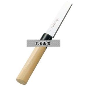 江戸菊水 名古屋型 うなぎ裂き包丁 磨き 丸形 105mm 朴柄 手打鍛造
