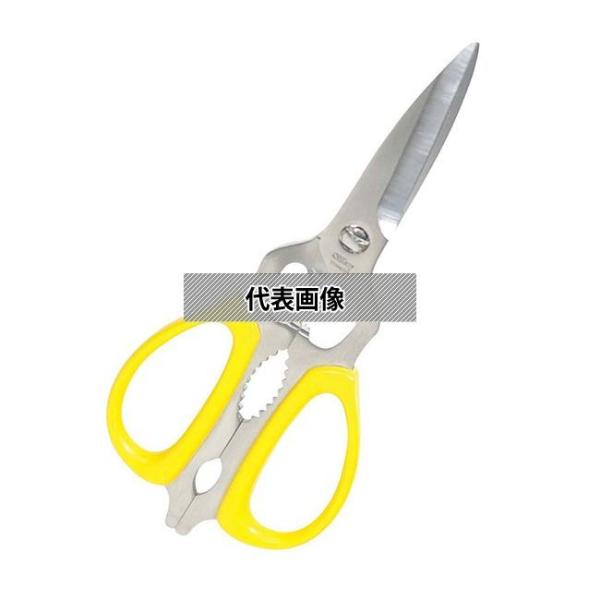 シルキー 料理バサミ NKS-215DT イエロー 215mm ハサミ  No.0700040