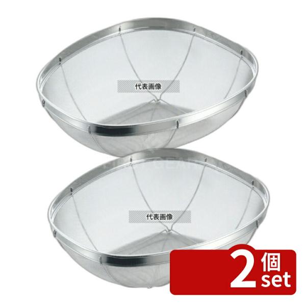 【2個セット】リトルウッド エイブル 18-8(ステンレス) 亀ザル 特大 L-0119 5升用 4...