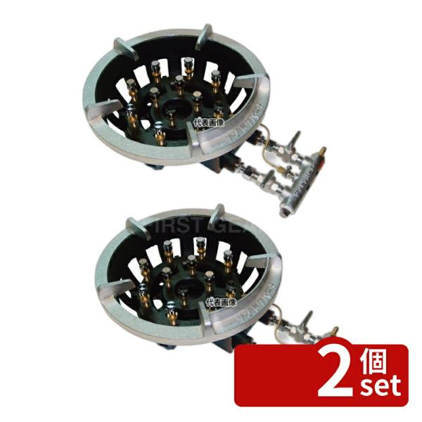 【2個セット】江部松商事 サントク ガスコンロ 平型ゴトク TG型 TG-9 LP 330×465×...