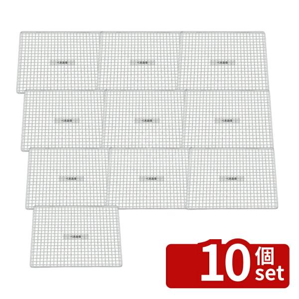 【10個セット】EBM(江部松)  EBM(江部松) 焼アミ クロームメッキ 10型 (540×37...