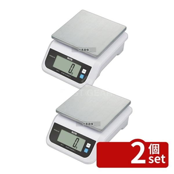 【2個セット】タニタ TANITA(タニタ) デジタルスケール 2kg KW-210 263×200...
