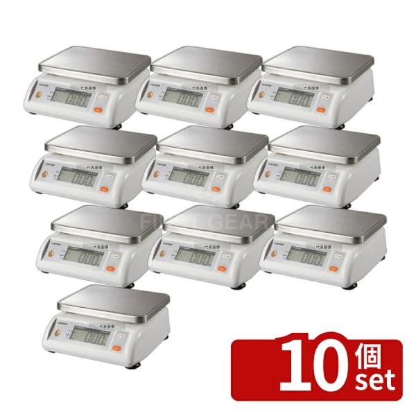 【10個セット】カスタム カスタム デジタル防水はかり CS-2000WP 2kg 250×260×...
