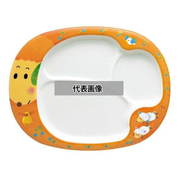 国際化工 メラミン オーバル お子様プレート E10HJ ヒツジ 300×230×H24  和/洋/...