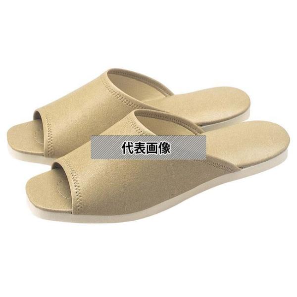 江部松商事 スリッパ (白薄底) 前アキタイプ No.013L ベージュ (06)  27cm  ユ...