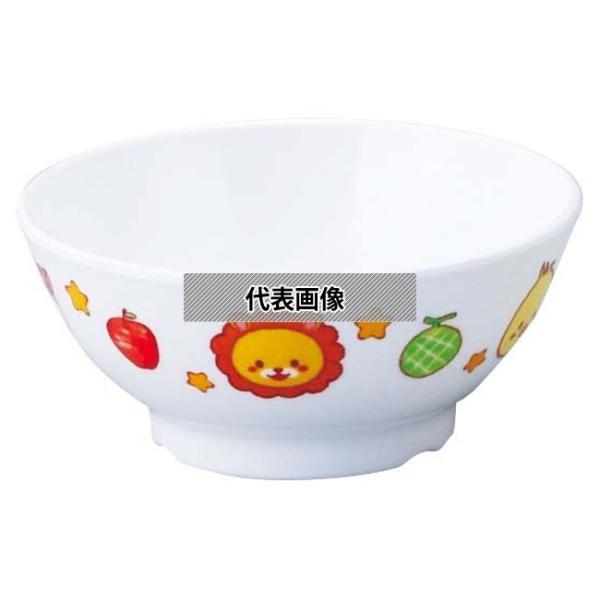 アヅミ産業 メラミン子供食器 みんなともだち。飯碗 YMB-1 アイボリー YMB-1MTIV φ1...