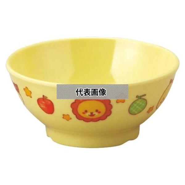 アヅミ産業 メラミン子供食器 みんなともだち。飯碗 YMB-1 イエロー YMB-1MTP φ111...