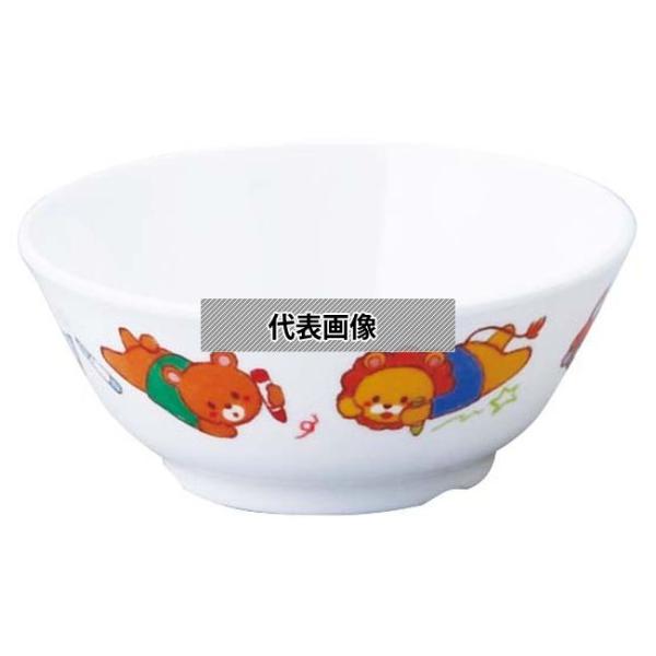 アヅミ産業 メラミン子供食器 みんなともだち。汁椀 YMC-1 アイボリー YMC-1MTIV φ1...