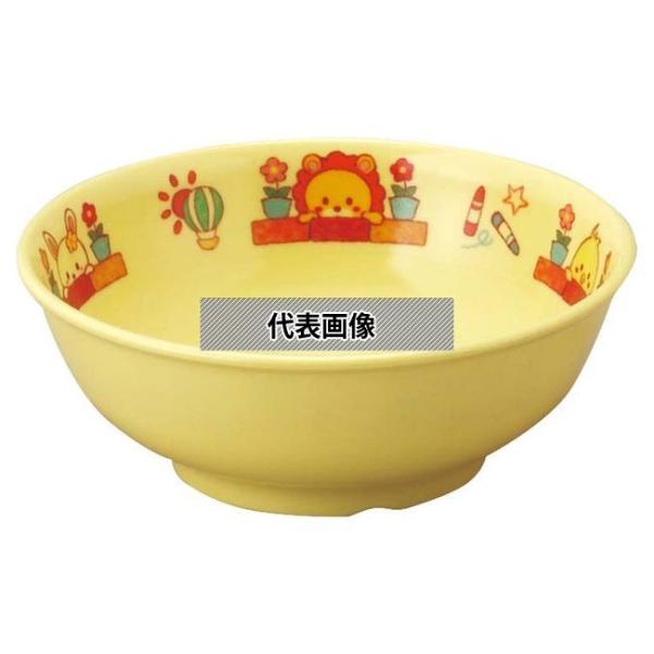 アヅミ産業 メラミン子供食器 みんなともだち。丼 YMD-1 イエロー YMD-1MTP φ158×...