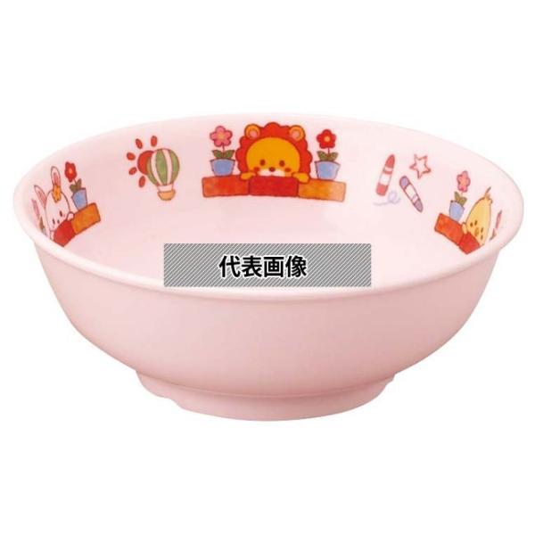 アヅミ産業 メラミン子供食器 みんなともだち。丼 YMD-1 ピンク YMD-1MTY φ158×5...