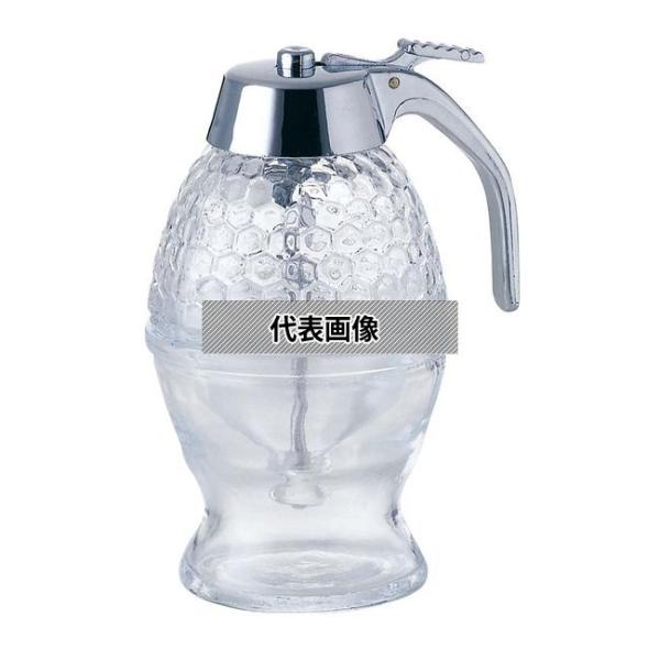佐藤金属興業 ガラス ハニーディスペンサー 200ml φ83×105×H155  カフェ/サービス...