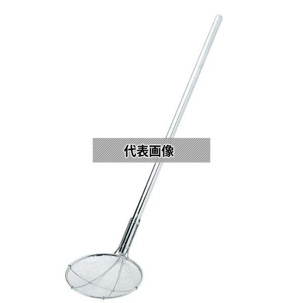 ThreeSnow(新越) 18-8(ステンレス)パイプ柄 丸型 給食用すくい網 24cm 2.5メ...