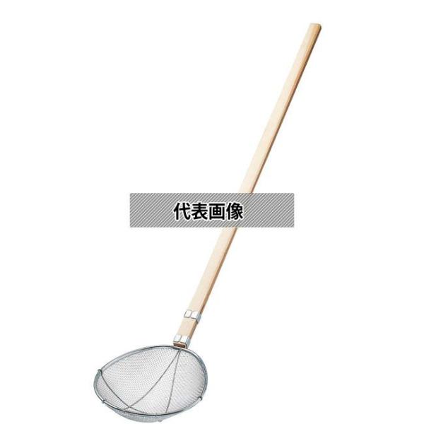 ThreeSnow(新越) 18-8(ステンレス) 木柄 小判型 給食用スイノー 特大 2.5メッシ...