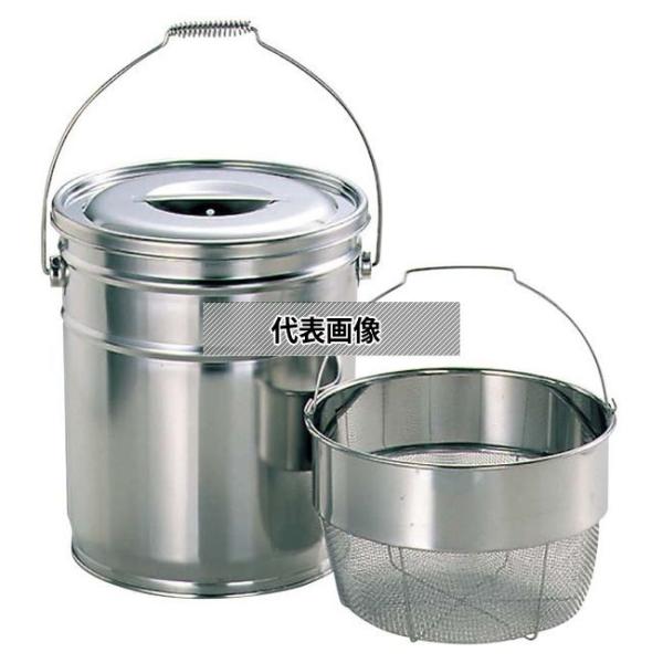 MINEX(ミネックス) 18-8(ステンレス) バケット2 (洗いカゴ付) 18L 荒目 MSD-...
