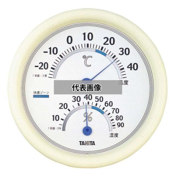 TANITA(タニタ) 温湿度計 ホワイト TT-513 WH φ182×32  温度計 No.28...