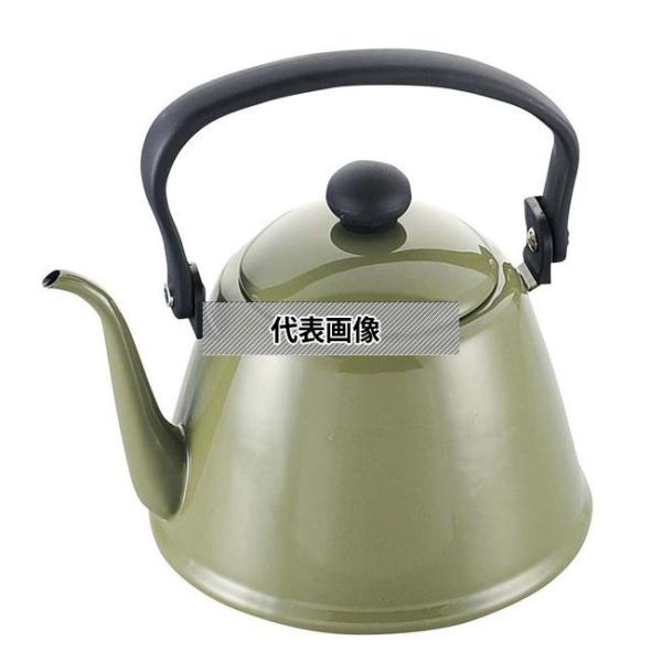 野田琺瑯 ホーロー ドリップケトル2 DK-200 オリーブ 満水容量：2L φ175×165 やか...