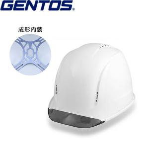 欠品中：納期未定　GENTOS(ジェントス) ヘッドライトのための産業用ヘルメット GRIT (グリット) GH01VYM-WH｜firstnet