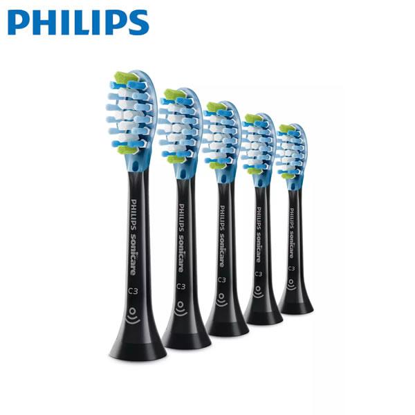フィリップス ソニッケアー プレミアムクリーン ブラシヘッド レギュラー カラー：ブラック 5本入 ...