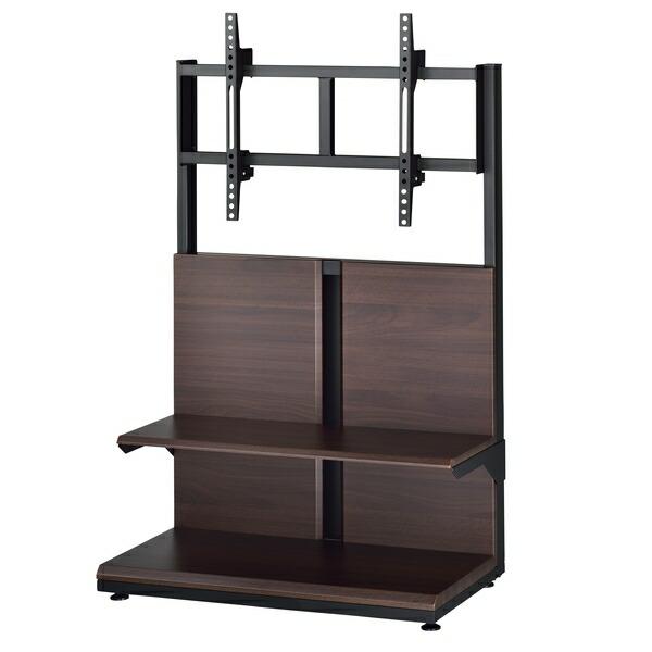 ハヤミ工産(TIMEZ) KF-670 【〜77V型】 WALL ダークブラウン木目調 壁寄TVスタ...