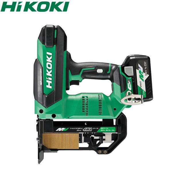 HiKOKI（日立工機）コードレスフロア用タッカ　N3604DM（XP)　電池1個・充電器・ケース付