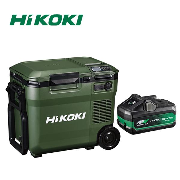 HIKOKI(ハイコーキ)  コードレス冷温庫 UL18DC(WMGZ) フォレストグリーン 電池計...