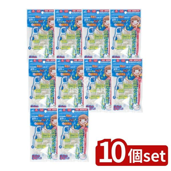 【10個セット】アヌシ OC-80 歯間のお掃除しま専科 [単品内容量/50本]