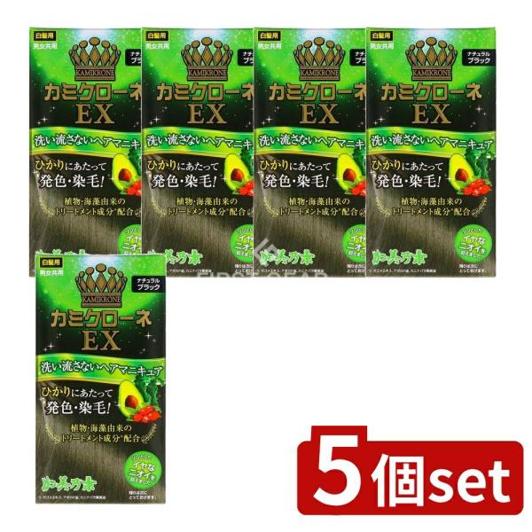 【5個セット】加美乃素本舗 カミクローネEX ナチュラルブラック [単品内容量/80ml]