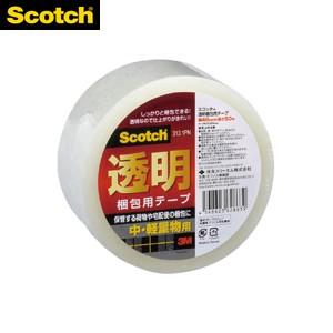 スリーエム(3M) 透明梱包テープ 中軽量物用 313-1PN 48mm×50m ：SX8639｜firstnet