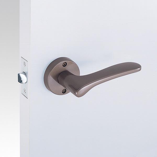 川口技研 Jレバー(20番) 空錠・丸座 JL-20-1M-TBr バックセット50mm 対応扉厚:...