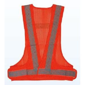 安全ベスト CMVK-2 ライトメッシュベスト(オレンジ色)