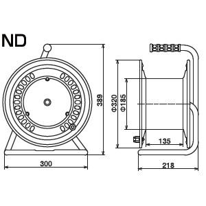100v抜け止め式コンセントドラム 屋内用 アース付 Nd E54n 道具 工具 コンセント4口 Nichido 日動工業 電動工具 Nichido Nd E54n ファーストヤフー店 50mコードリール