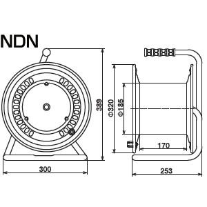 30mコードリール 道具 工具 コンセント3口 日動工業 三相0v標準型ドラム 屋内用 Nichido Ndn 30fct a ファーストヤフー店 アース付 コードリール 電動工具 Ndn 30fct a