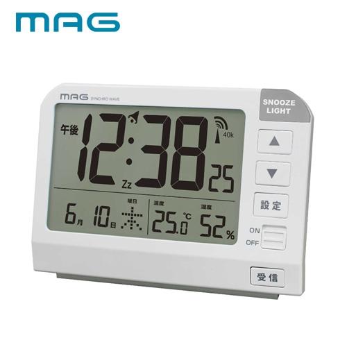 ノア精密 卓上 MAG電波目覚まし時計 ホーネット T-767WH-Z 新生活応援 ギフト プレゼン...