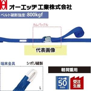 OH(オーエッチ工業) 荷締機 ラッシングベルト LBB153 L10-50L カムバックル 端末金...
