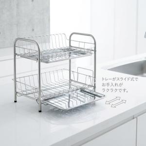 2026新 ステンレス 2段 水切りバスケット...の詳細画像5