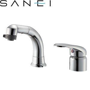 三栄水栓(SANEI) K37110EJV-C-13 シングルスプレー混合栓(洗髪用)｜洗面所用 U...