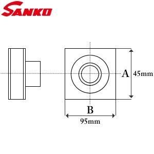 サンコウ電子(SANKO) 日本製 付着力試験治具 オプション フィラーアタッチメント 45×95m...