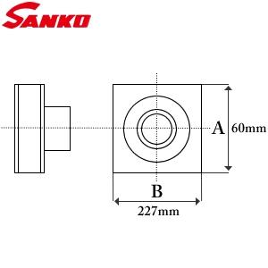 サンコウ電子(SANKO) 日本製 付着力試験治具 オプション フィラーアタッチメント 60×227...