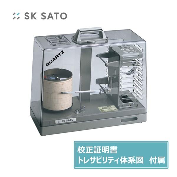 佐藤計量器 温度記録計 メーカー実施校正証明書、トレサビリティ体系図付き  7230-00-MK