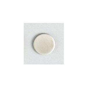 サイン 30mm丸x2mm ステンレスヘアーライン 透明ガラス衝突防止・テープ付(SG32)